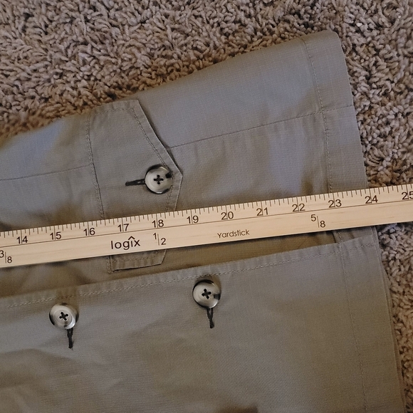 CAbi KHAKI BUTTON FRONT SHORT JACKET, SZ SMALL - Picture 10 of 11